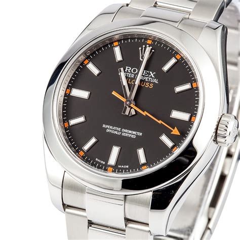 rolex milgauss black dial no numbers|Rolex Milgauss price chart.